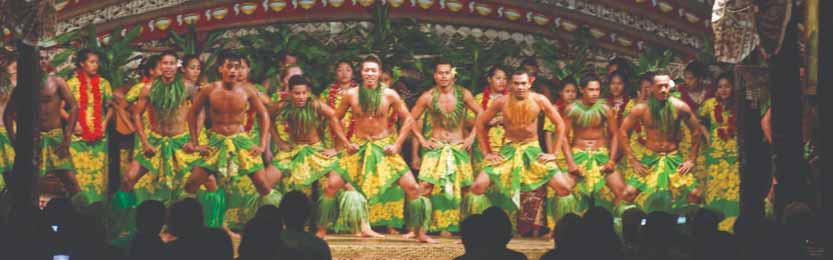 Scene from a Samoan cultural entertainment