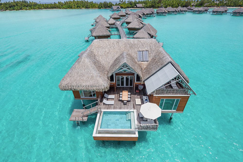 Overwater Villa Bora Bora Island View