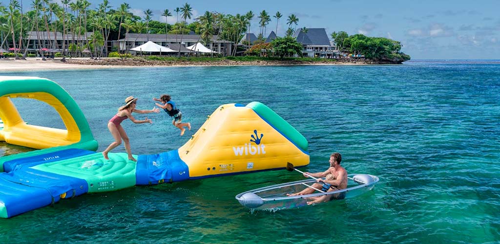 Kids' water park at the Shangri-La Yanuca Island