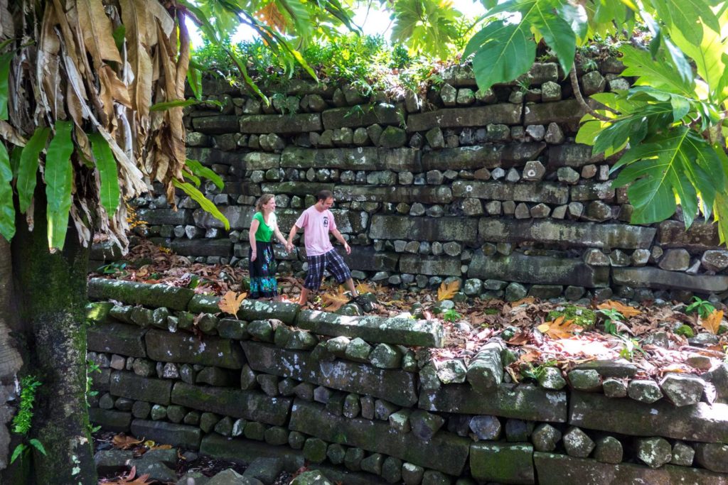 Exploring ruins in Nan Madol!