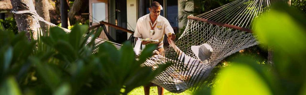 Talai Butler service at the Outrigger Fiji