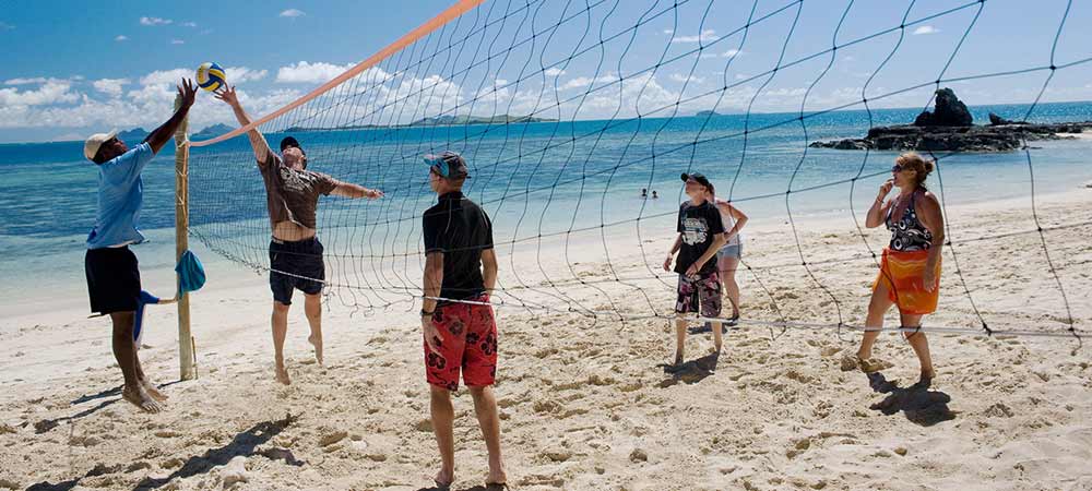 Beach volleyball at Castaway Fiji 