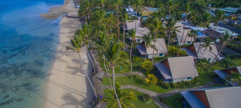 Drone view of the Fiji Hideaway Resort