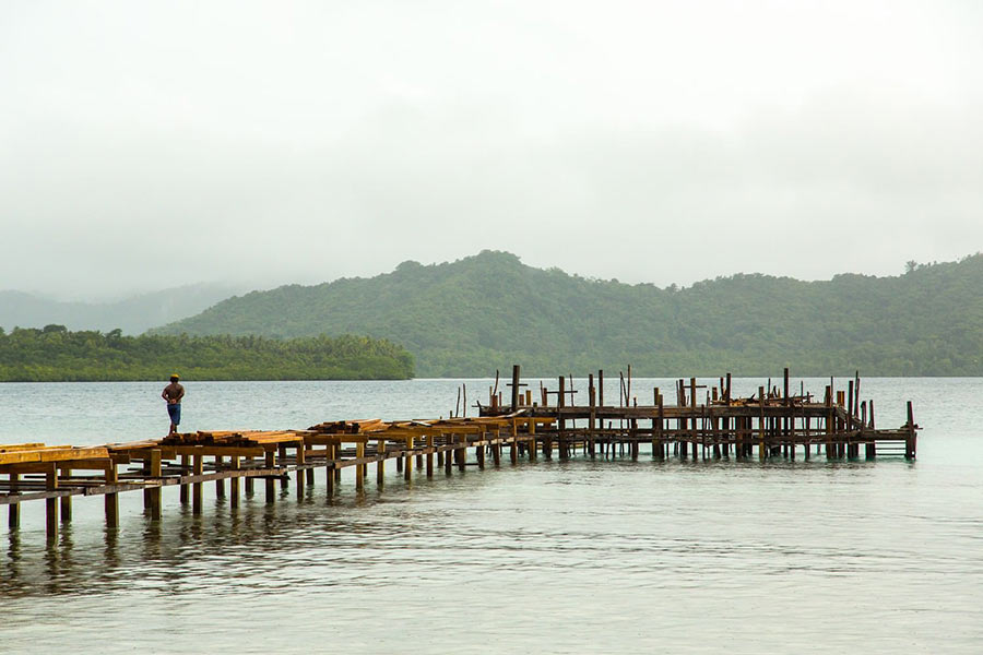 Pier at Solomon Islands