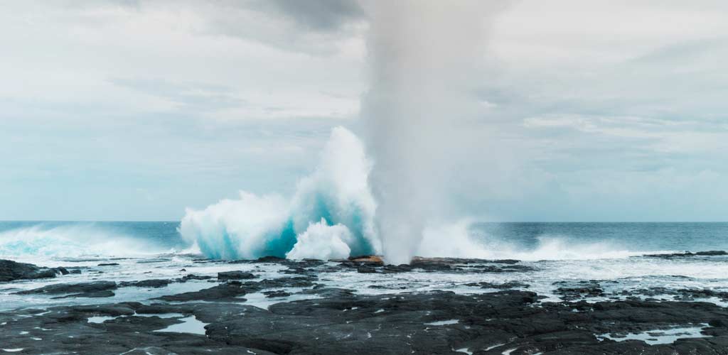 Blow-holes of Alo’faaga, Samoa.