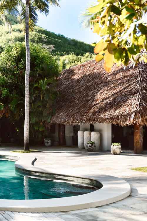 Pool and Bure at Tokoriki Fiji