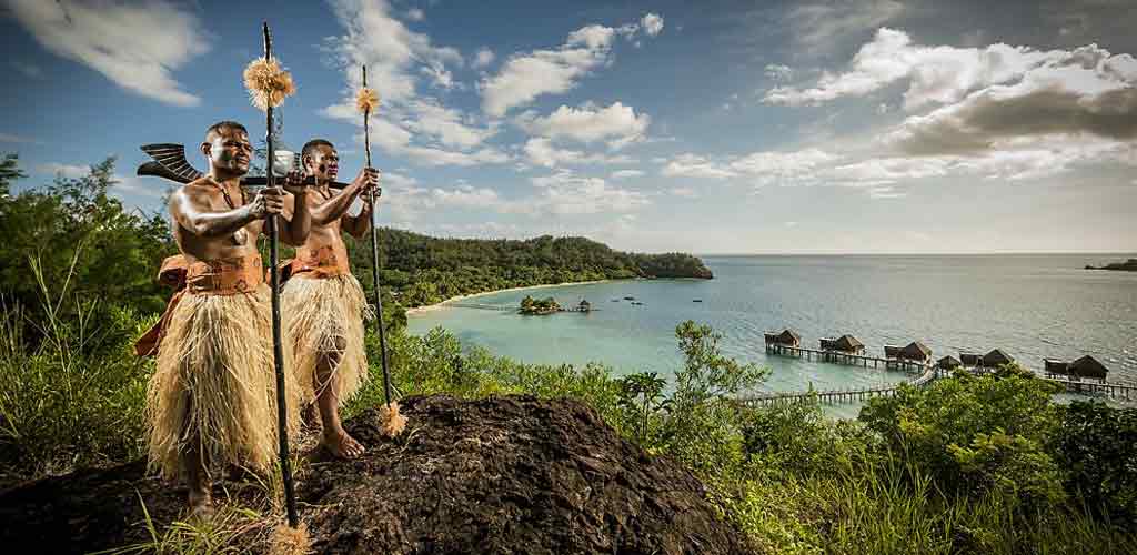 Traditional Fijian welcome - Ahura Resorts