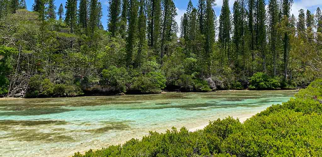 Oro Bay's natural pool at Isle of Pines in New Caledonia. Photo Credit: Auriane Demeusy/NCTPS.