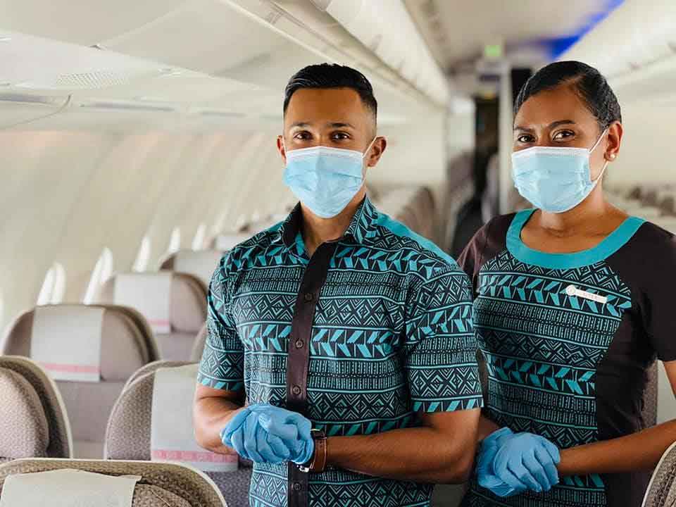Fiji Airways COVID safe staff