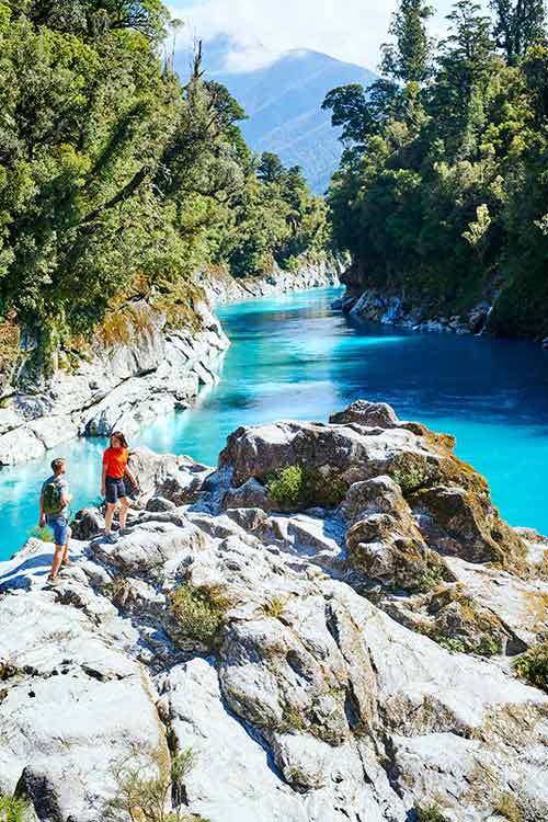 View of the Hokitika Gorge in New Zealand. Pic: Fraser Clements.