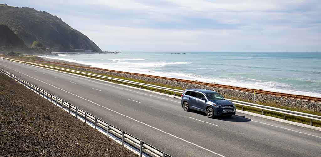 Driving down from  Kaikoura to Canterbury. Pic credit: Graeme Murray.