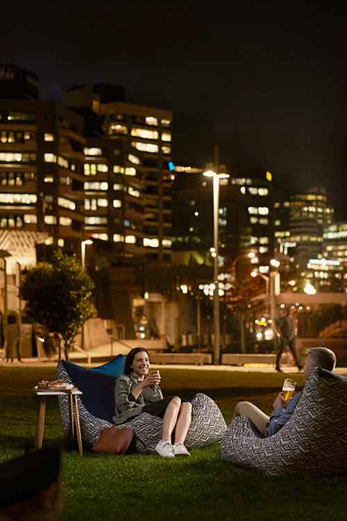 Evening picnic in New Zealand 