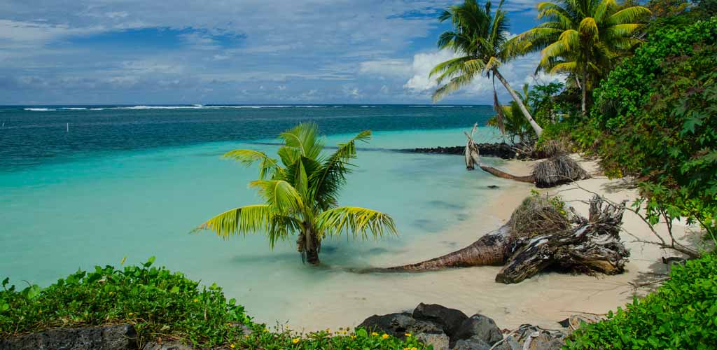 The Manase Beach in Samoa