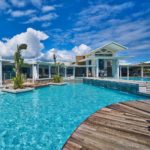 Pool Area at Taumeasina Island Resort, Samoa.