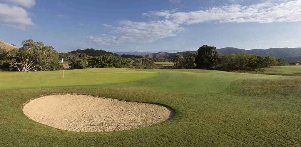The golf course at Sheraton New Caledonia Deva Spa & Golf Resort
