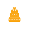2 Tier Wedding Cake