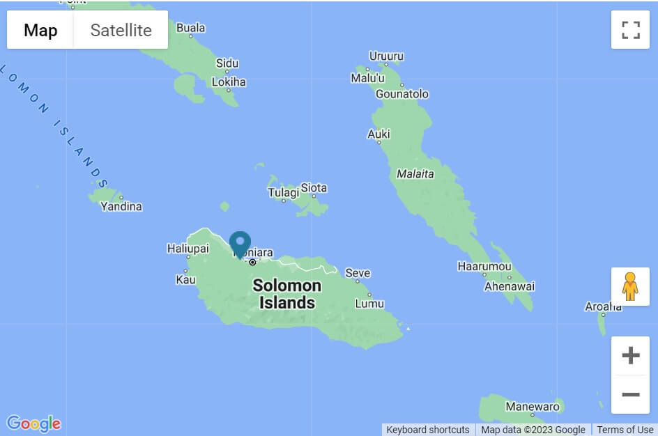 Solomon Islands Destination Map