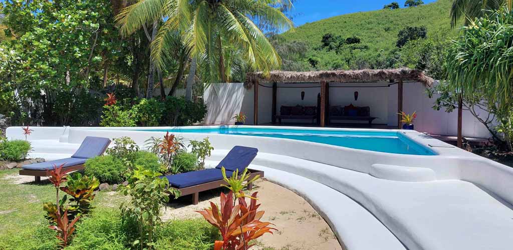 The saltwater pool at the Navutu Stars Resort, Fiji!