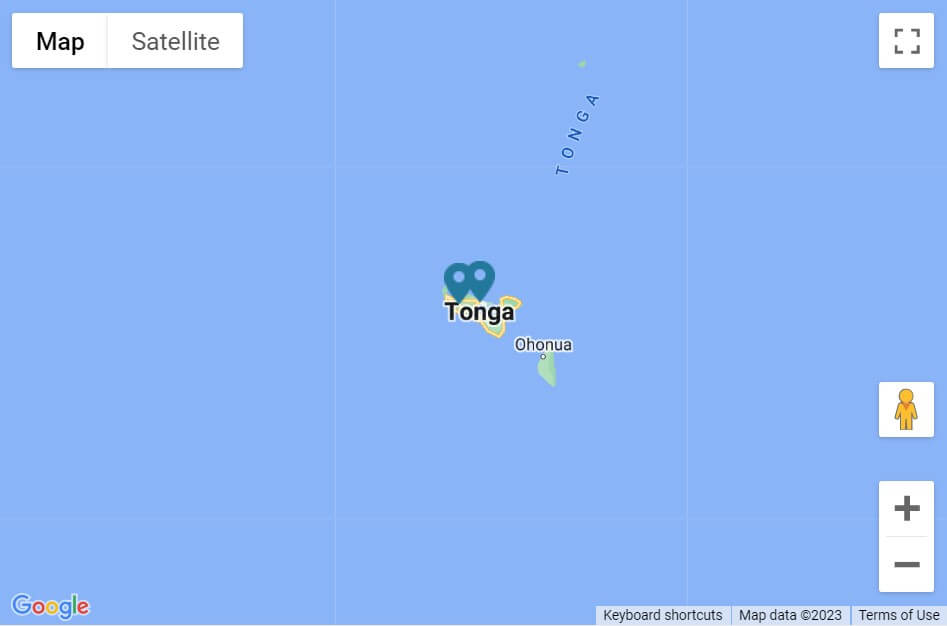 Tonga Destination Map