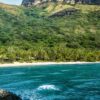 Drone view of Waya Island Resort, Yasawa Islands, Fiji