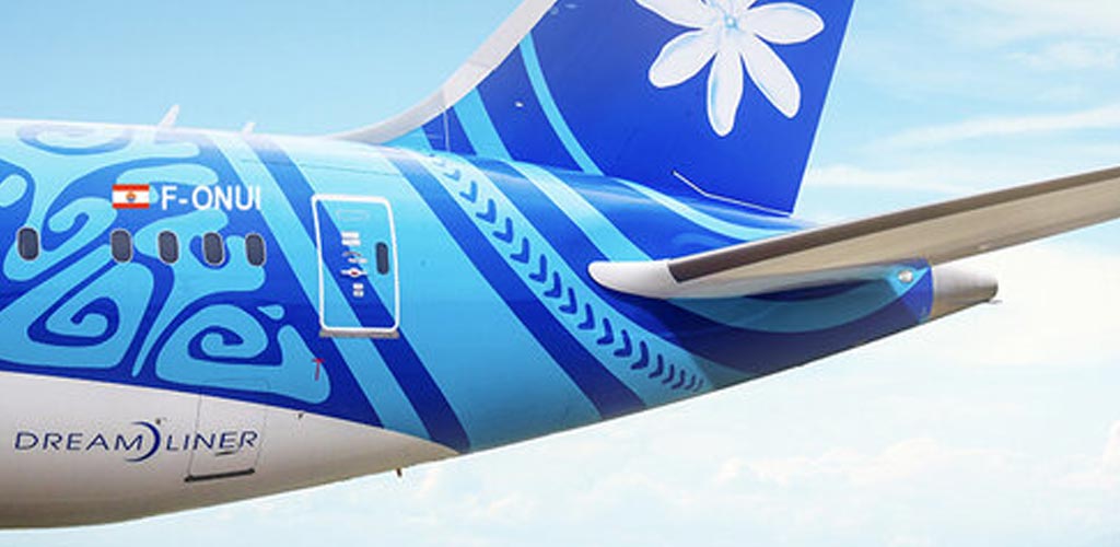 fuselage of Air tahiti aircraft