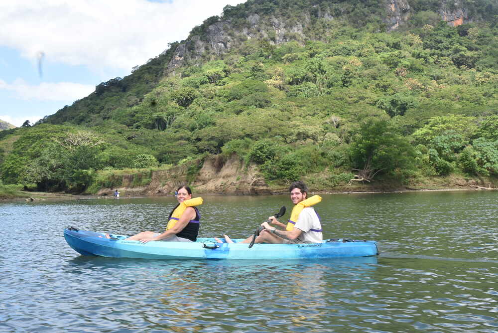 A Sigatoka river kayaking tour in Fiji