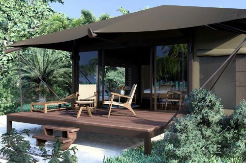 Click for Beachfront Glamping Tent images