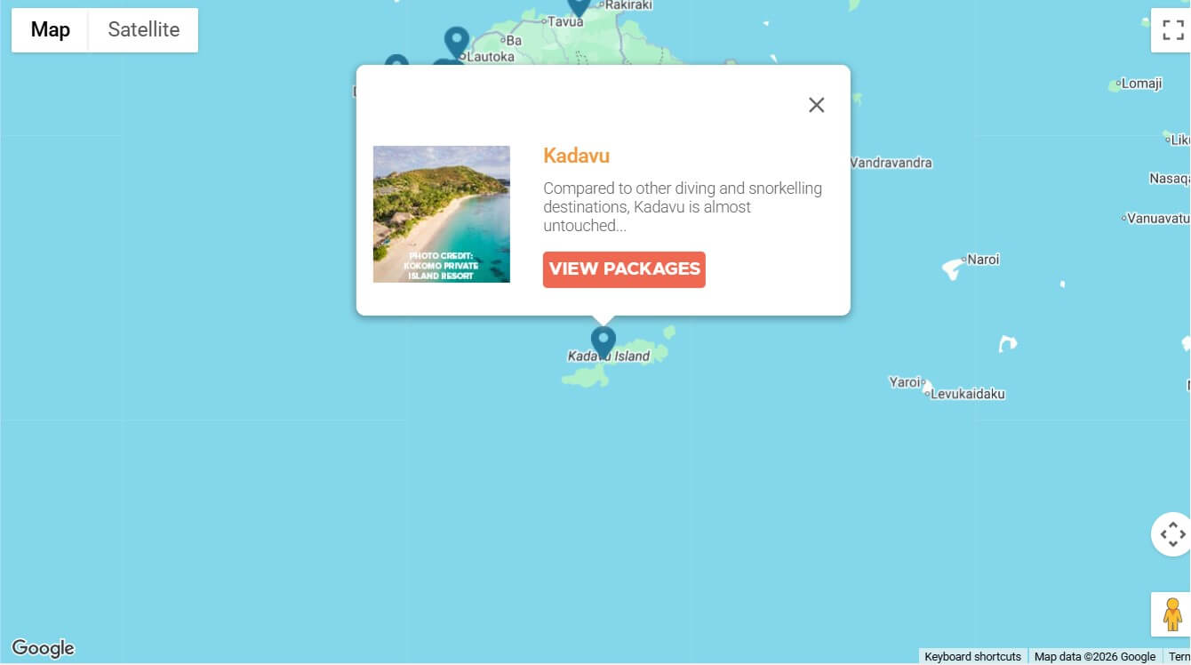 Kadavu Destination Map