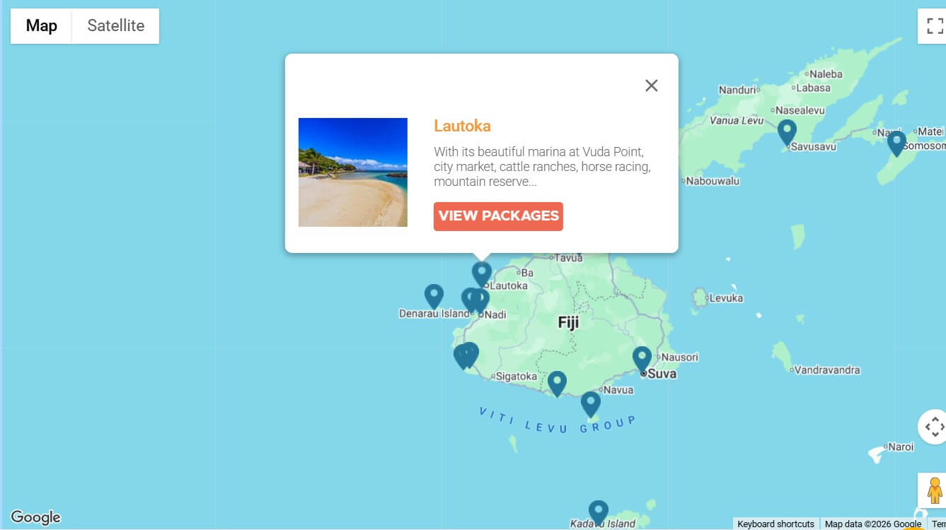 Lautoka Destination Map