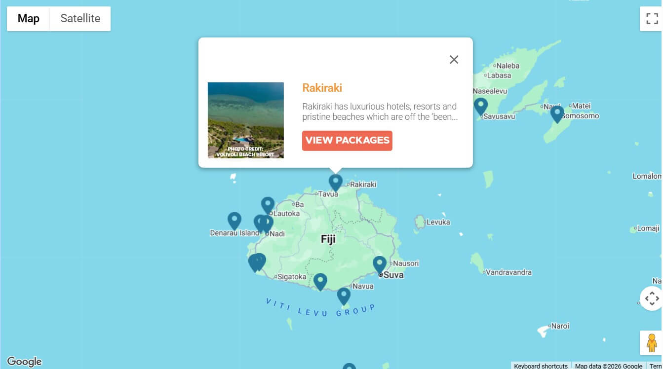 Rakiraki Destination Map